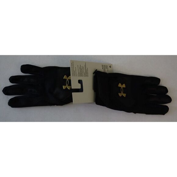 Under Armour 1365461 005 Men’s Sz Small Black/Gold Clean Up 21 Batting Gloves - Picture 5 of 6